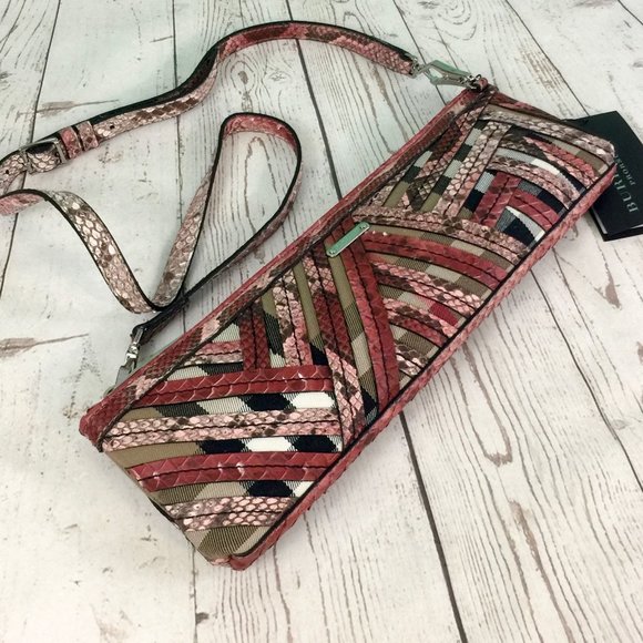 NWT BURBERRY Prorsum Parmoor Phyton Clutch - Picture 4 of 10